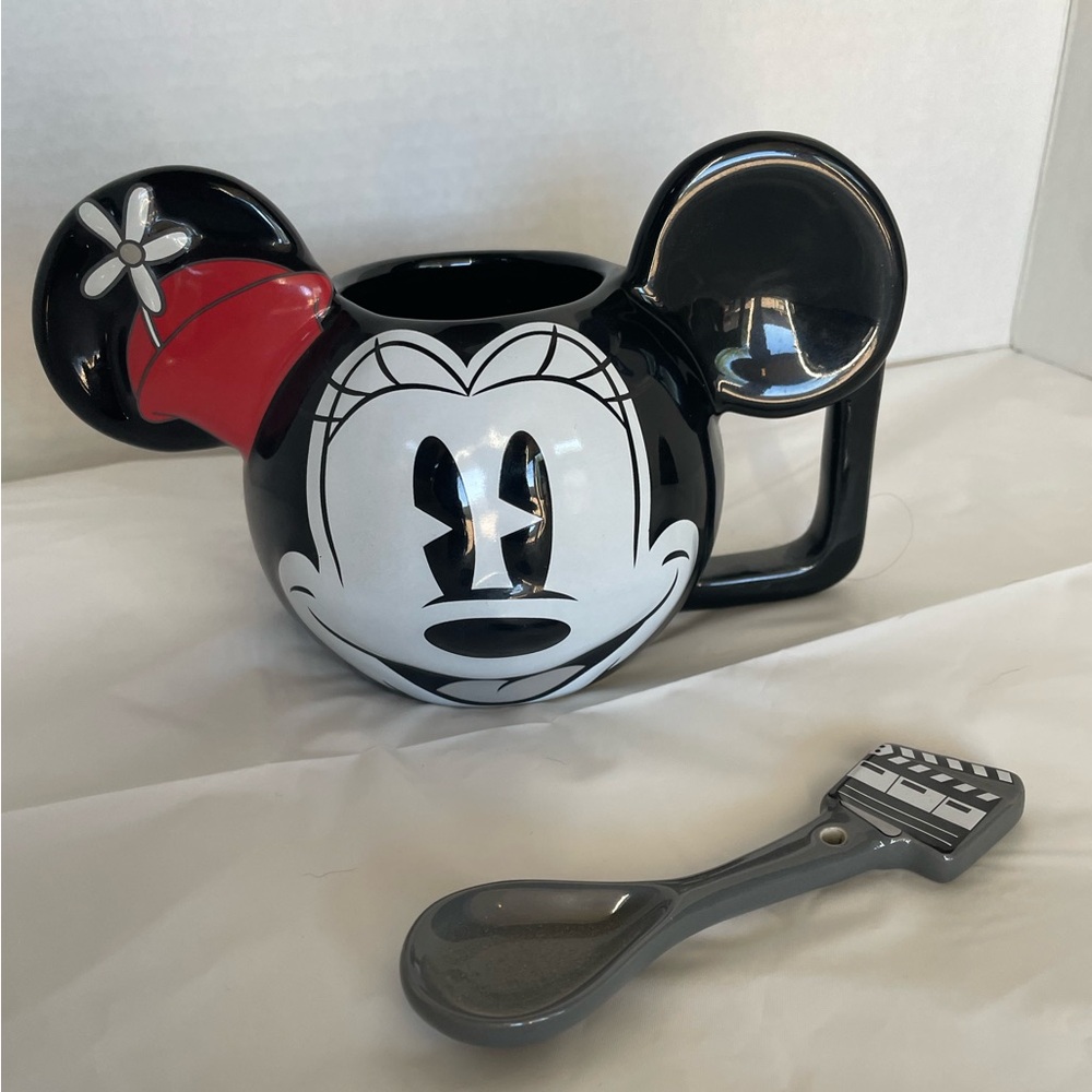Disney Black and White Collectors Mug with Spoon